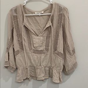 Boho style blouse black rainn